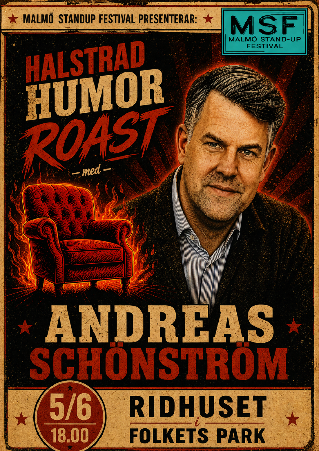 Halstrad Humor Roast: Andreas Schönström